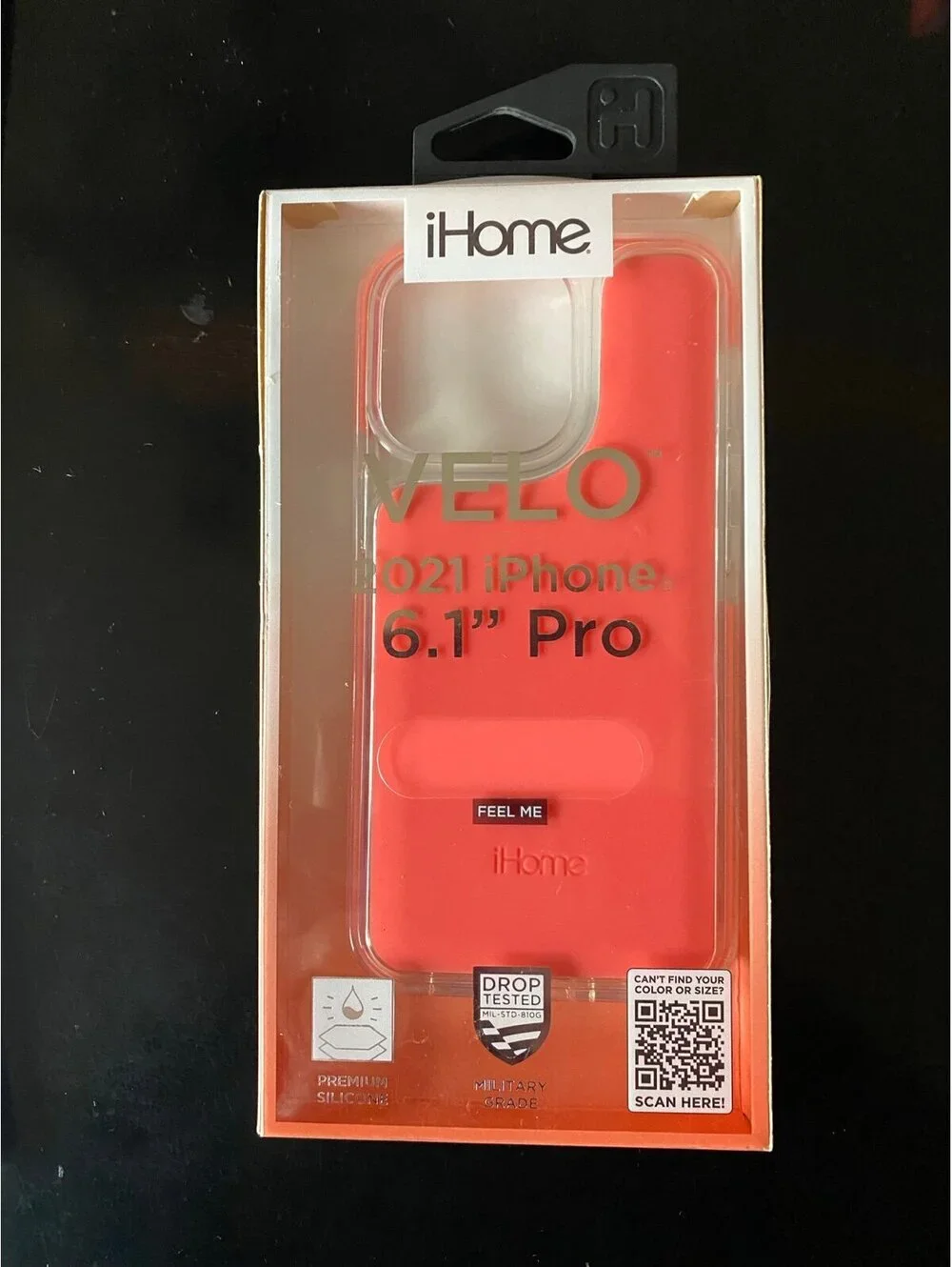 iHome Velo Silicone Impact Case for 2021 iPhone 6.1 inch Pro  Coral